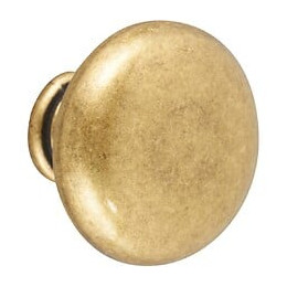 Bouton De Meuble Anglais Vieil Or Zamak H.30 X L.30 X P.25 Mm