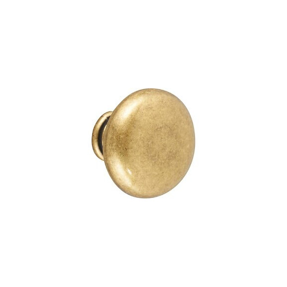 Bouton De Meuble Anglais Vieil Or Zamak H.30 X L.30 X P.25 Mm