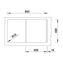 Blanco Zenar 45s-evier - Silgranit - 1 Cuve - Egout A Gauche - Vidage Auto - Siphon Inclus - Planche A Decouper Bois - Gris Roc
