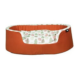 Aime Corbeille Ovale Pour Chien, Sweet Tropical, Taille M 70x60cm Pour Chien Moyen, Coussin Amovible, Panier Confort Design Nat