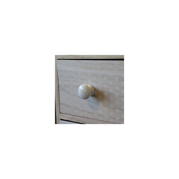 Bouton De Meuble Univers Blanc Bois H.35 X L.35 X P.30 Mm