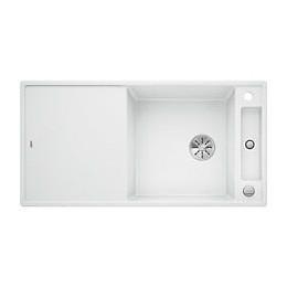 Blanco Axia Iii Xl 6s - Evier - Silgranit - 1 Grande Cuve - Reversible - Vidage Auto - Siphon Inclus - Planche En Verre - Blanc