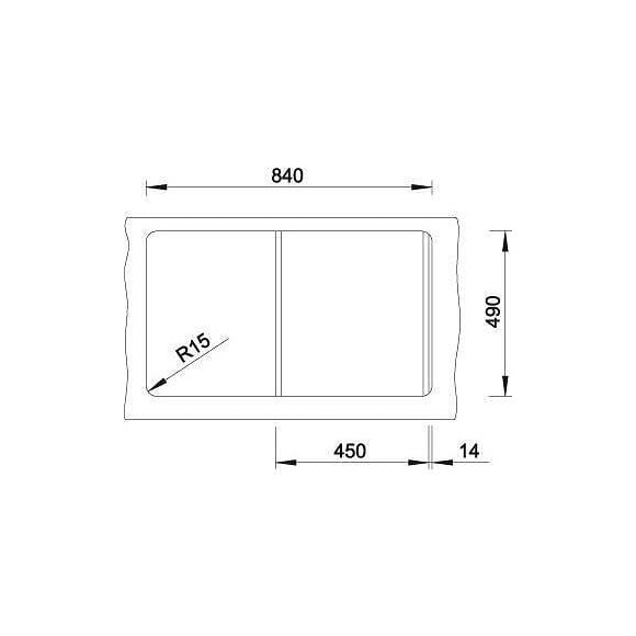 Blanco Zenar 45s-evier - Silgranit - 1 Cuve - Egout A Gauche - Vidage Auto - Siphon Inclus - Planche A Decouper Bois - Gris Roc