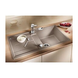 Blanco Metra 5s - Evier - Silgranit - 1 Cuve - Egouttoir Reversible - Vidage Auto - Siphon Inclus - Anthracite