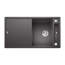 Blanco Axia Iii 5s - Evier  - Silgranit - 1 Cuve 1/2 - Reversible - Vidage Auto - Sans Siph - Planche A Decouper Verre - Grisro