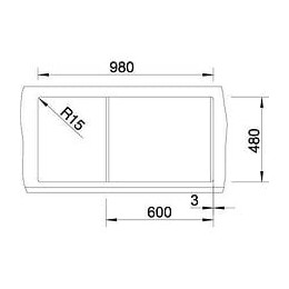 Blanco Metra Xl 6s - Evier - Silgranit - 1 Cuve - Egouttoir Reversible - Vidage Auto - Siphon Inclus - Anthracite