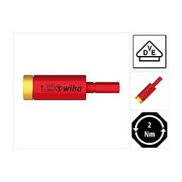 Wiha Adaptateur Dynamométrique Easytorque Électrique Pour Embouts Slimbits Et Étui Slimvario® Sous Blister ( 41342 )