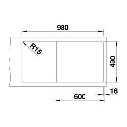 Blanco Zenar Xl6s Vapeurplus - Evier - Silgranit - 1 Cuve - Egout A Gauche - Auto - Sans Siph - Planche Bois - Plats Vapeur - B