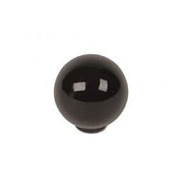 Bouton De Meuble Noir Boule Abs Brillant H.29 X L.28 X P.28 Mm