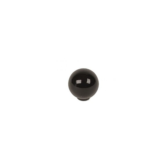 Bouton De Meuble Noir Boule Abs Brillant H.29 X L.28 X P.28 Mm