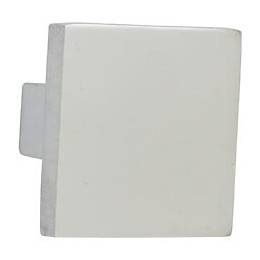 Bouton De Meuble Carré Argent Zamak H.28 X L.30 X P.30 Mm