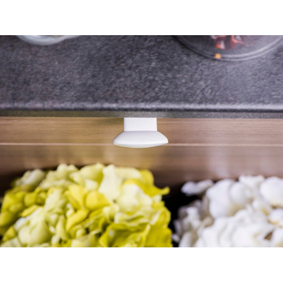 Lot De 4 Boutons De Meuble Ovale Zamak Peint H.24 X L.41 X P.19 Mm