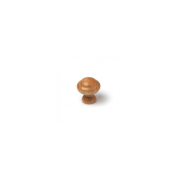 Lot De 6 Boutons De Meuble Rond Bois Verni H.32 X L.30 X P.30 Mm
