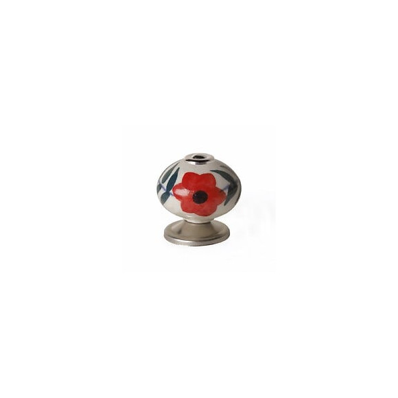 Bouton De Meuble Boule Multicouleur Porcelaine H.38 X L.40 X P.40 Mm