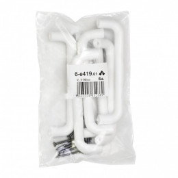 Lot De 6 Poignées De Meuble Plastique Mat, Entraxe 96 Mm