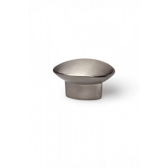 Bouton De Meuble Ovale Argent Zamak H.24 X L.41 X P.19 Mm