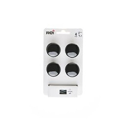 Lot De 4 Boutons De Meuble Rond Zamak Peint H.27 X L.33 X P.33 Mm