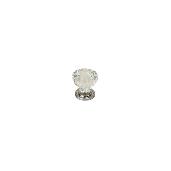 Bouton De Meuble Diamant Transparent Abs H.29 X L.28 X P.28 Mm