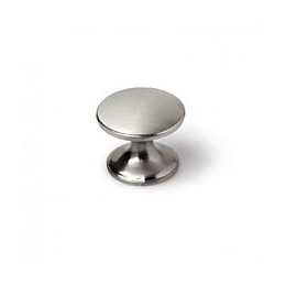 Lot De 4 Boutons De Meuble Rond Zamak Brossé H.27 X L.33 X P.33 Mm