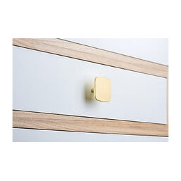 Bouton De Meuble Carré Zamak Peint H.23 X L.42 X P.42 Mm