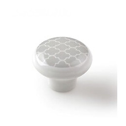 Bouton De Meuble Déco Gris Porcelaine H.31 X L.40 X P.40 Mm