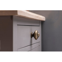 Bouton De Meuble Rond Vieil Or Zamak H.26 X L.30 X P.30 Mm