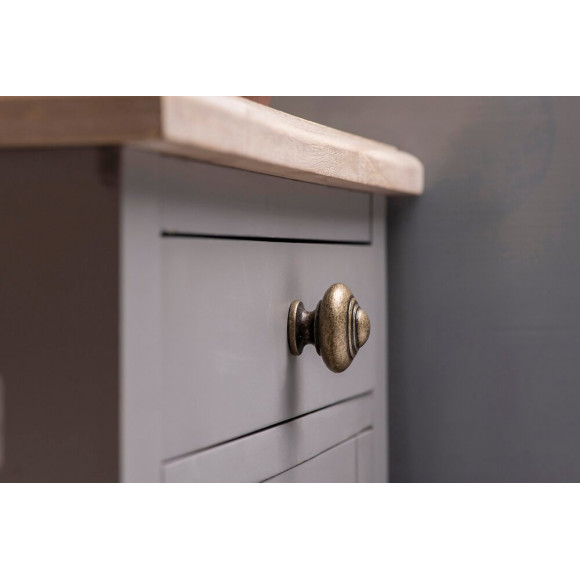 Bouton De Meuble Rond Vieil Or Zamak H.26 X L.30 X P.30 Mm