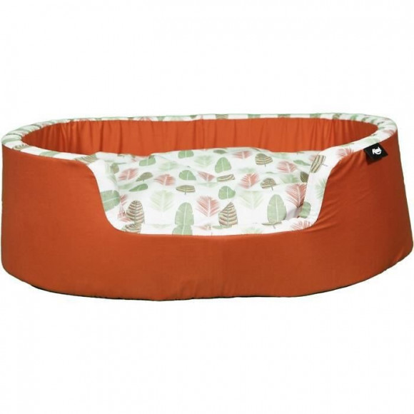 Aime Corbeille Ovale Pour Chien, Sweet Tropical, Taille M 70x60cm Pour Chien Moyen, Coussin Amovible, Panier Confort Design Nat