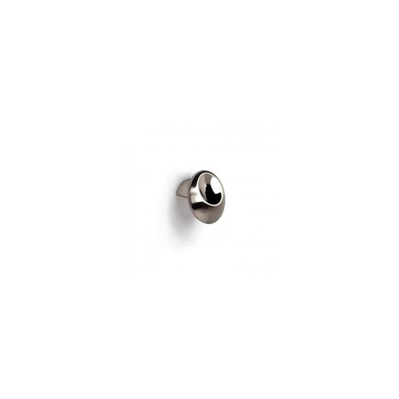 Bouton De Meuble Empreinte Argent Zamak H.22 X L.31 X P.31 Mm