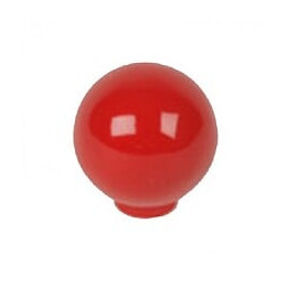 Bouton De Meuble Boule Rouge Abs H.29 X L.28 X P.28 Mm