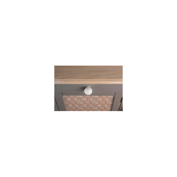 Bouton De Meuble Boule Blanc Abs H.29 X L.28 X P.28 Mm