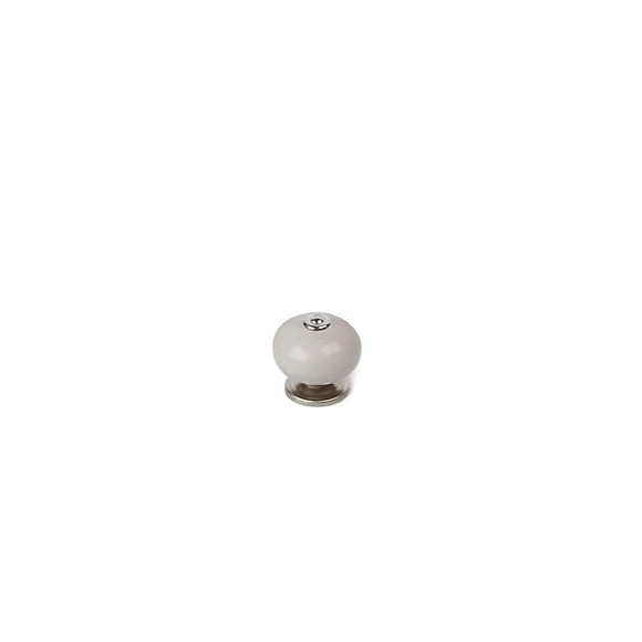 Lot De 4 Boutons De Meuble Boule Gris Porcelaine H.38 X L.40 X P.40 Mm