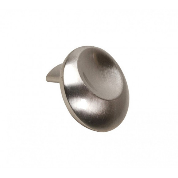 Bouton De Meuble Empreinte Argent Zamak H.22 X L.31 X P.31 Mm