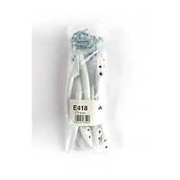 Lot De 6 Poignées De Meuble Entraxe 96 Mm Plastique Brillant