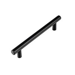 Poignée De Meuble Inox Creux Noir Tropicalisé 128 Mm