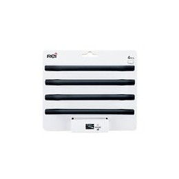 Lot De 4 Poignées De Meuble Entraxe 128 Mm Inox Brut