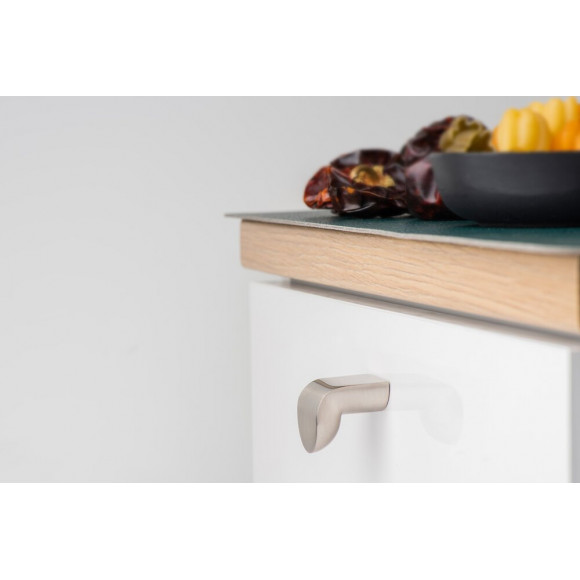 Bouton De Meuble Hugo Argent Zamak H.24 X L.21 X P.22 Mm