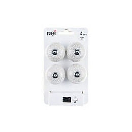 Lot De 4 Boutons De Meuble Boule Porcelaine Craquelé H.38 X L.40 X P.40 Mm