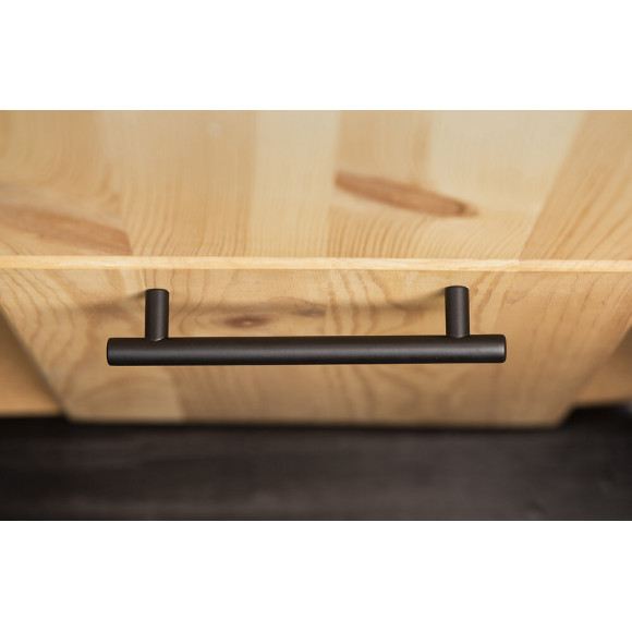 Lot De 4 Poignées De Meuble Entraxe 128 Mm Inox Brut