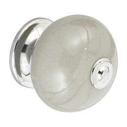 Bouton De Meuble Boule Gris Foncé Porcelaine H.38 X L.40 X P.40 Mm