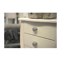 Bouton De Meuble Boule Gris Foncé Porcelaine H.38 X L.40 X P.40 Mm