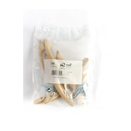 Lot De 6 Poignées De Meuble Entraxe 96 Mm Bois Verni