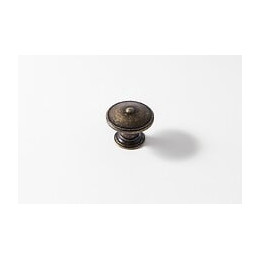 Bouton De Meuble Rond Vieil Or Zamak H.24 X L.30 X P.30 Mm