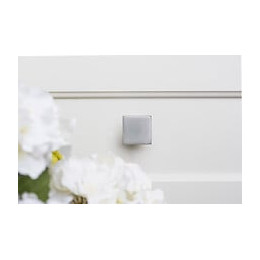 Lot De 4 Boutons De Meuble Carré Zamak Mat H.28 X L.30 X P.30 Mm