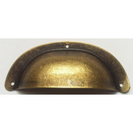 Poignée De Meuble Coquille Zamak Laitonné