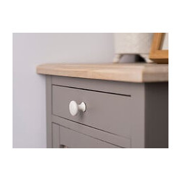 Lot De 4 Boutons De Meuble Rond Zamak Peint H.24 X L.25 X P.25 Mm