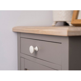 Lot De 4 Boutons De Meuble Rond Zamak Peint H.24 X L.25 X P.25 Mm