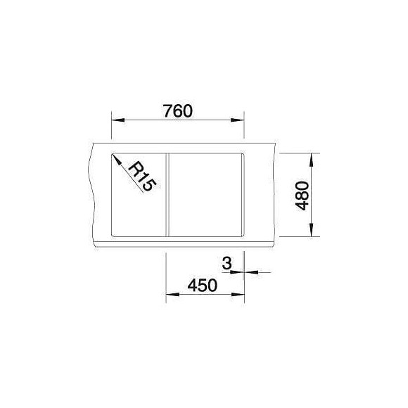 Blanco Metra 45s - Evier - Silgranit - 1 Cuve - Egouttoir Reversible - Vidage Auto - Siphon Inclus - Alumetallic