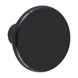 Lot De 6 Boutons De Meuble Rond Noir Plastique H.27 X L.33 X P.33 Mm