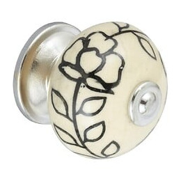Bouton De Meuble Boule Noir